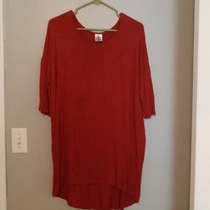 Agnes and Dora burnt orange high-lo